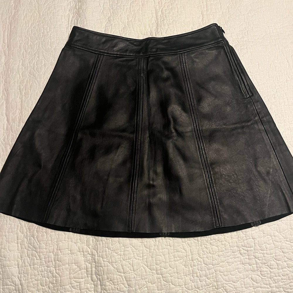 PJK Patterson J. Kincaid Black Mini A-line Skirt